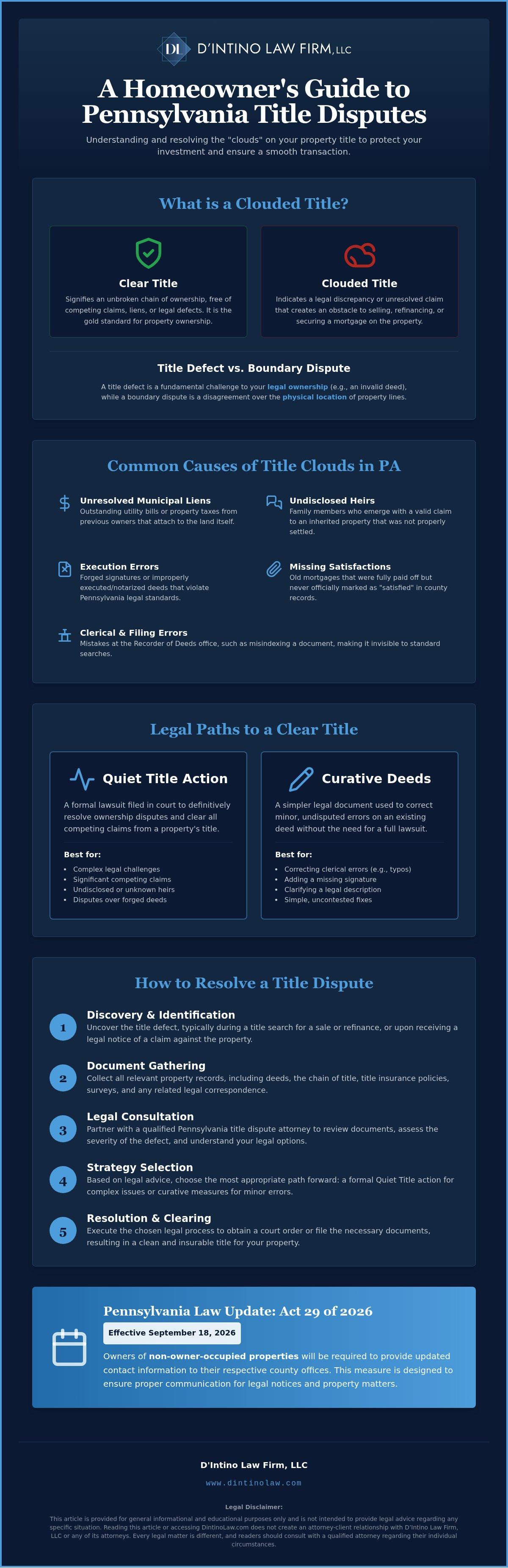 Pennsylvania Title Dispute Resolution: A Guide