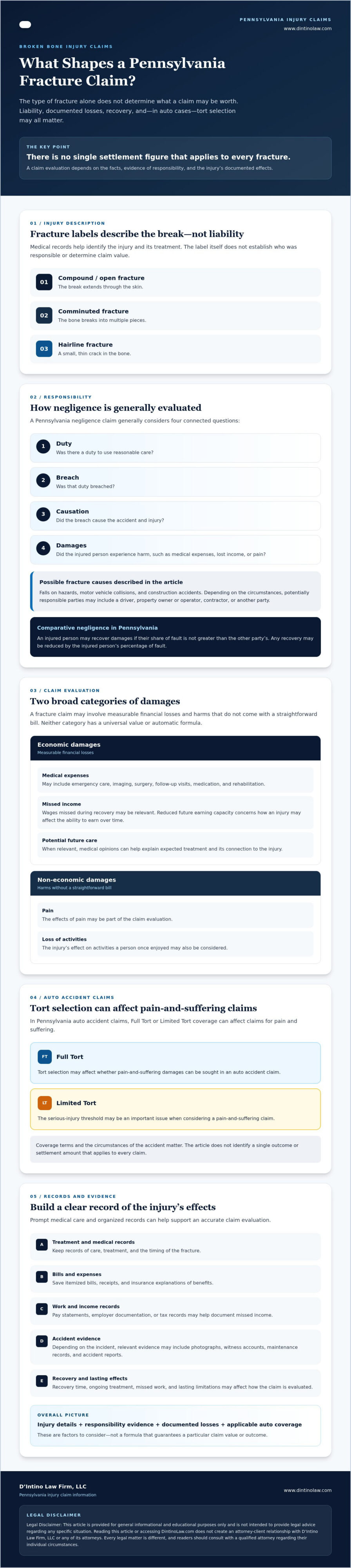 Broken Bone Injury Settlement Pennsylvania: A Legal Guide to Compensation (2026)