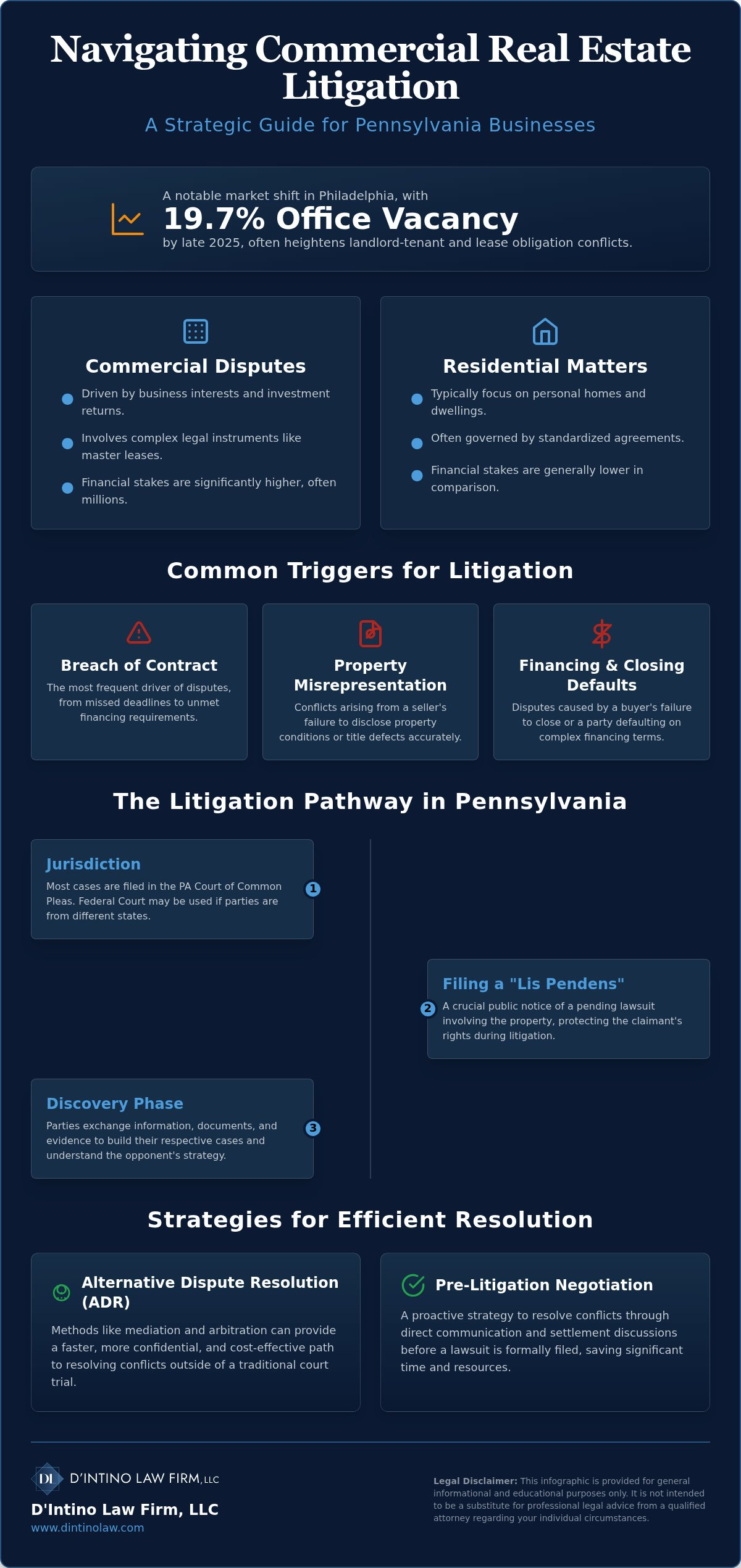 Commercial Real Estate Litigation in Pennsylvania: A Legal Reference