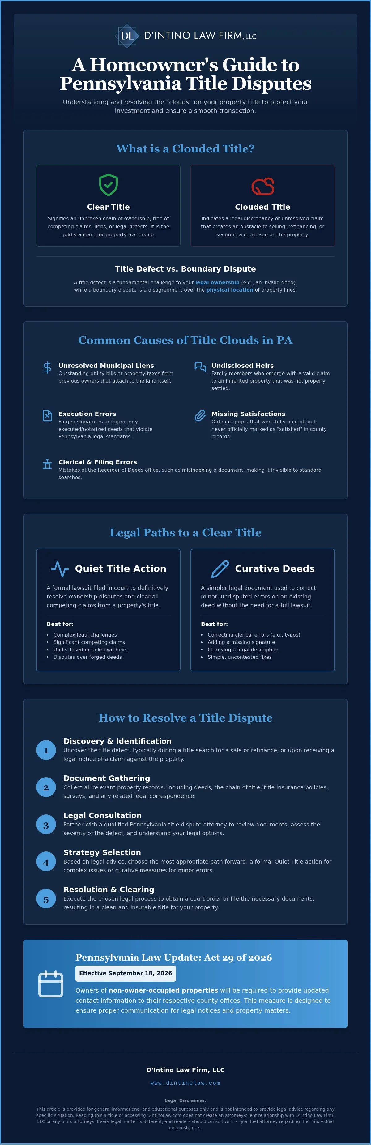 Pennsylvania Title Dispute Resolution: A Guide