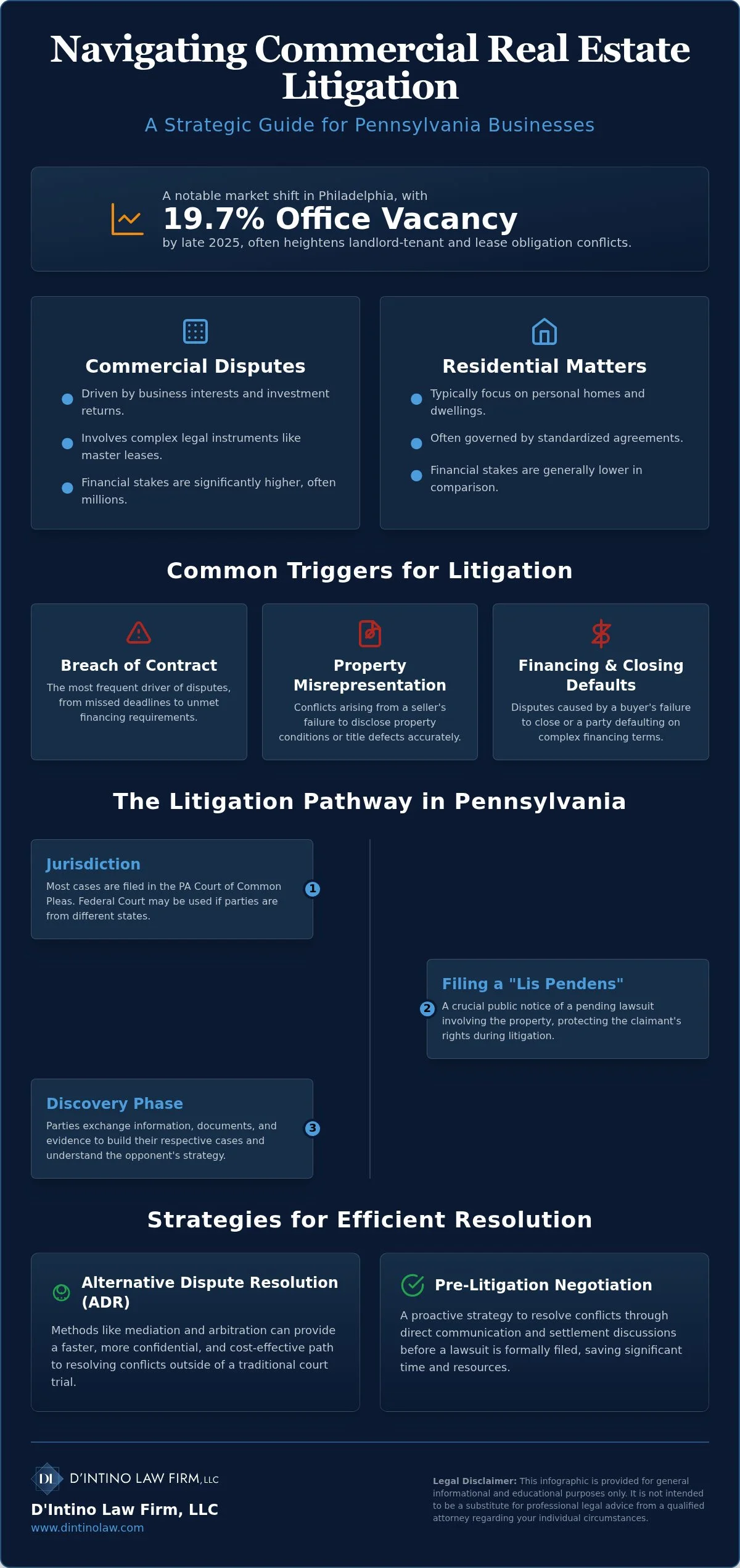 Commercial Real Estate Litigation in Pennsylvania: A Legal Reference